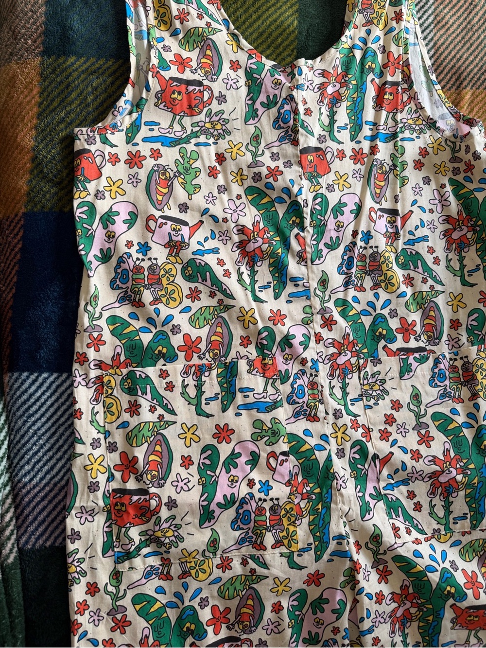 Nooworks Multicolor Bug Out Print Jumpsuit Romper - Picture 1 of 3